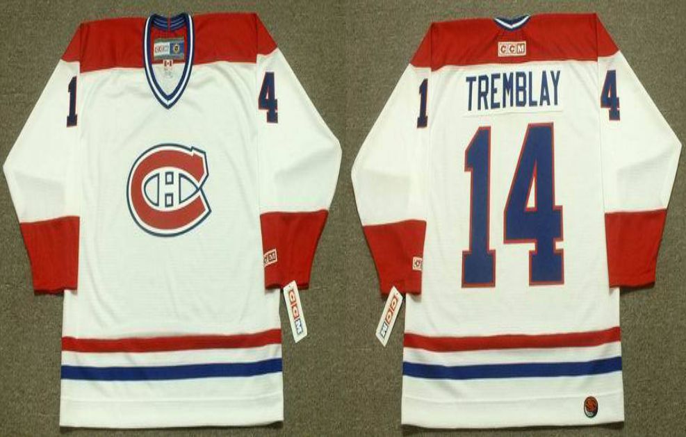 2019 Men Montreal Canadiens 14 Tremblay White CCM NHL jerseys